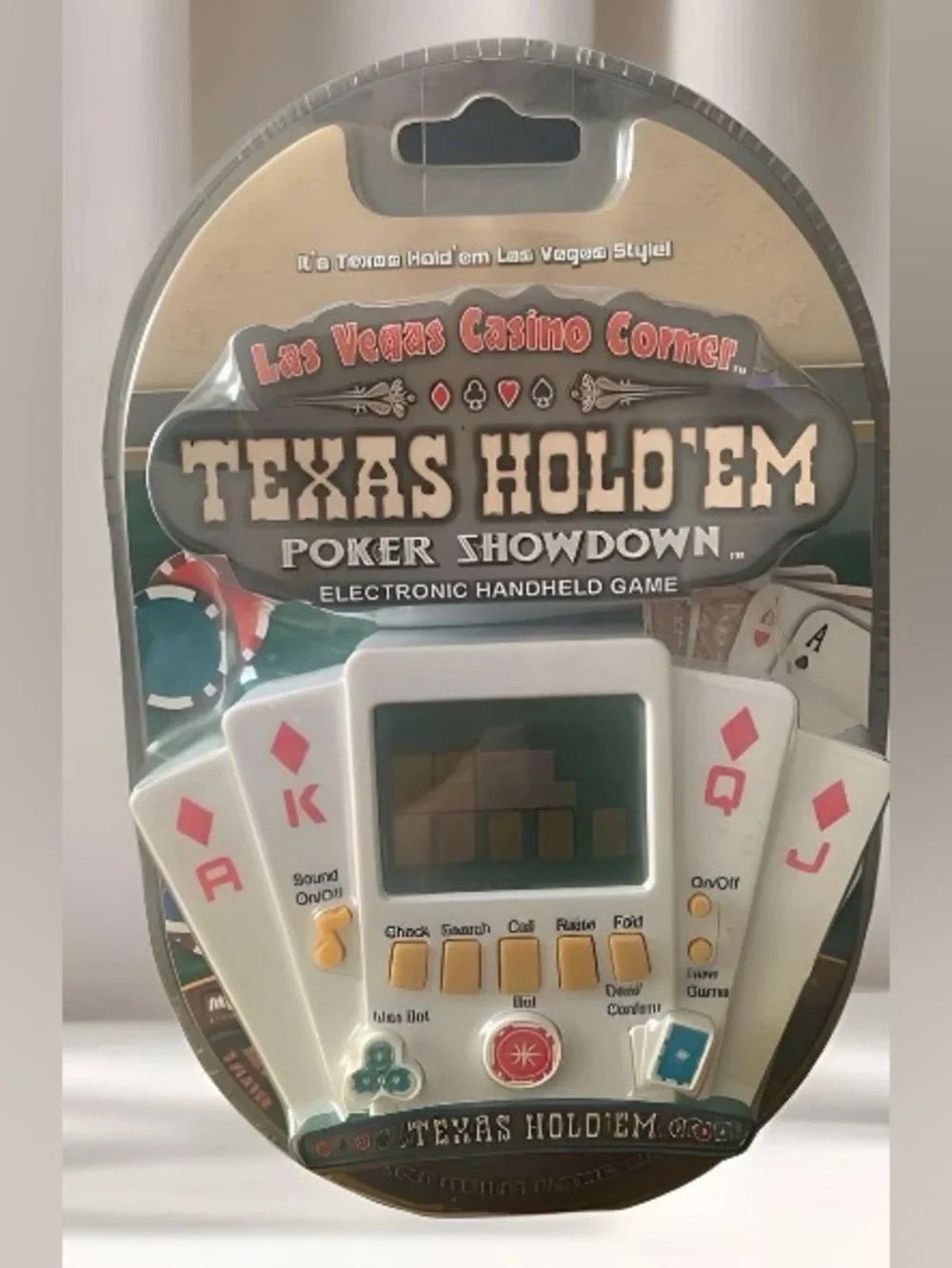 NEW Vintage MGA Entertainment Texas Hold’em Las Vegas Casino Handheld Game